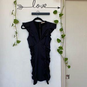 Good Vibes Mini Black Dress
